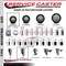Service Caster 3'' Black Poly Swivel 1-1/4'' Expanding Stem Caster Set 2 Total Lock Brakes, 4PK SCC-EXTTL20S314-PPUB-BLK-2-S-2-114 - alternate 5